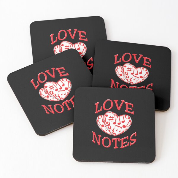 Item preview, 'Love Notes' (Black) designed and sold by The Button Gal.