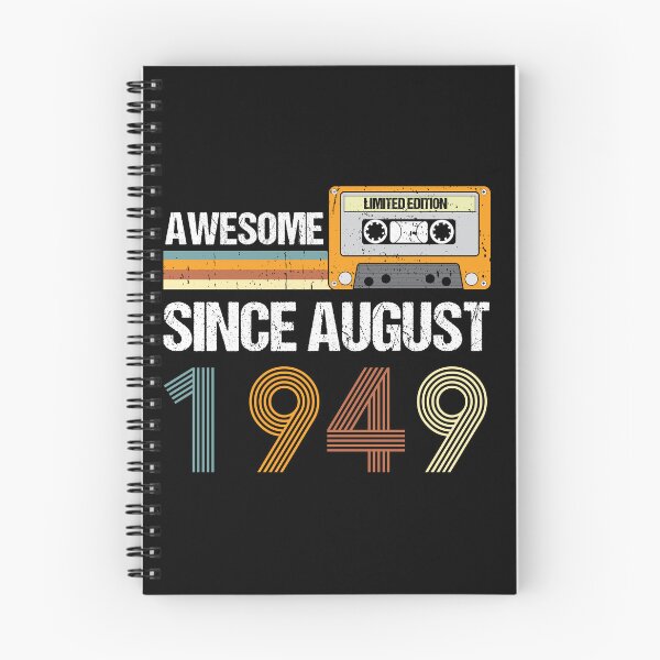 Item preview, Awesome Since August 1949 | Made In 1949 | August Birthday Quotes designed and sold by AMINE  ★★★★★.