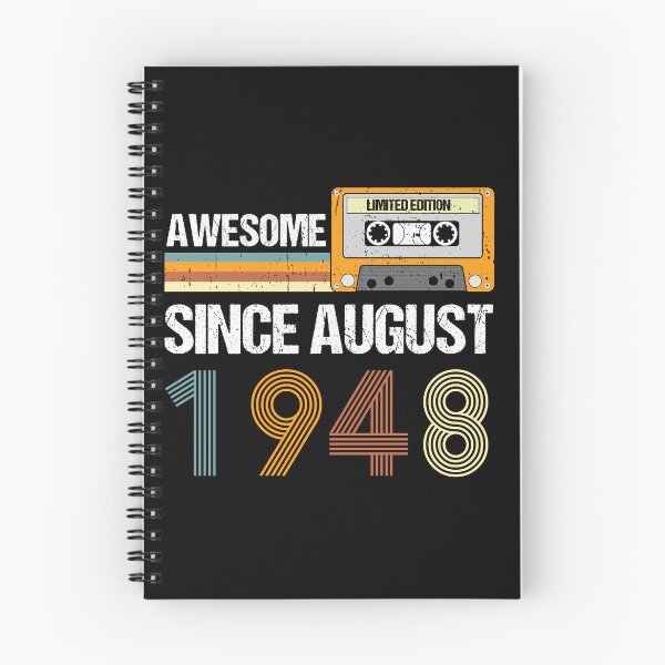 Item preview, Awesome Since August 1948 | Made In 1948 | August Birthday Quotes designed and sold by AMINE  ★★★★★.