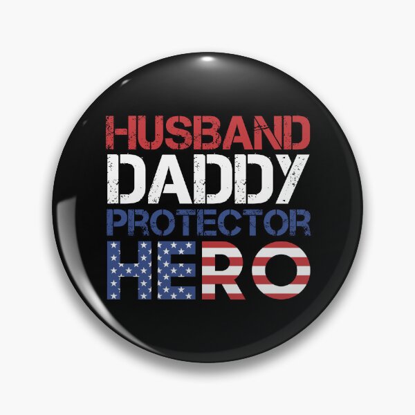 Item preview, Mens Husband Daddy Protector Hero Shirt Father's Day Flag American Papa Gift designed and sold by KittySSmith.