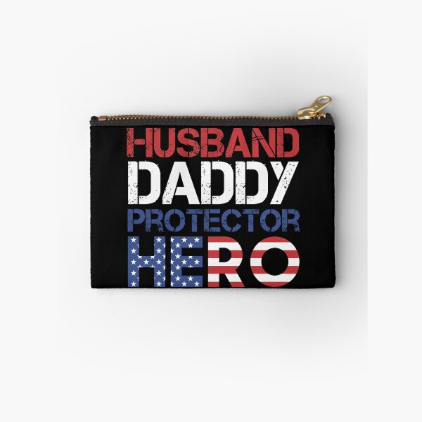 Item preview, Mens Husband Daddy Protector Hero Shirt Father's Day Flag American Papa Gift designed and sold by KittySSmith.