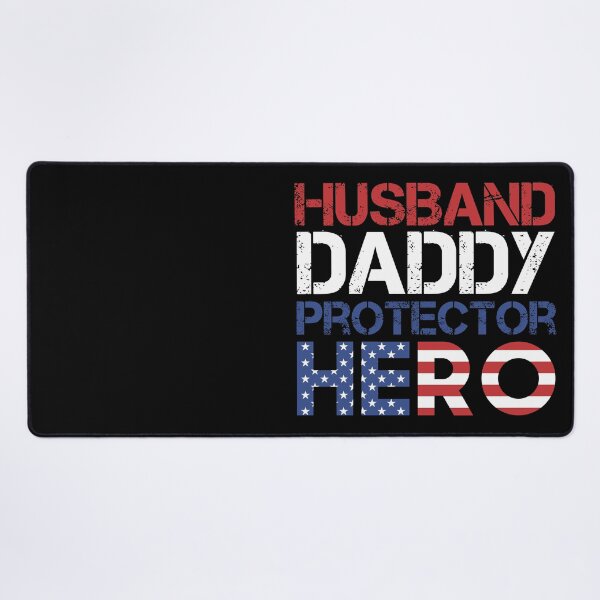 Item preview, Mens Husband Daddy Protector Hero Shirt Father's Day Flag American Papa Gift designed and sold by KittySSmith.