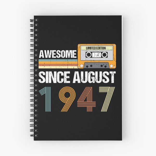 Item preview, Awesome Since August 1947 | Made In 1947 | August Birthday Quotes designed and sold by AMINE  ★★★★★.