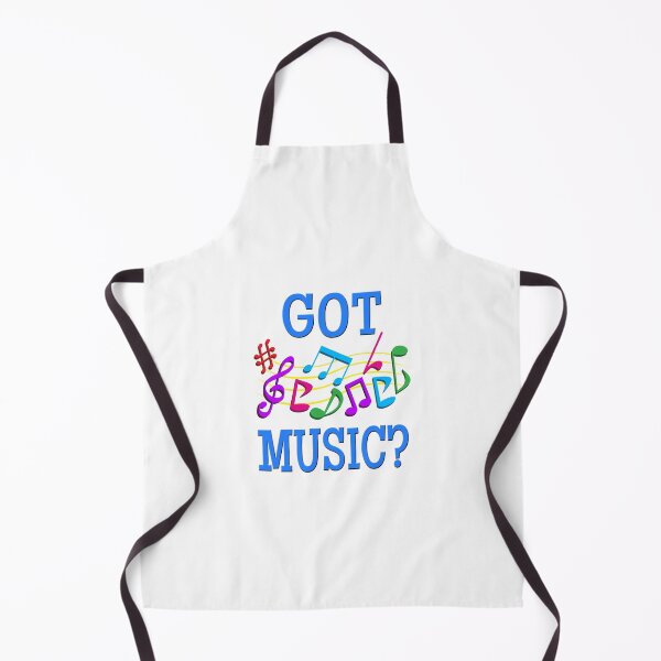 Aperçu de l'œuvre 'Got Music?' (White) créée et vendue par The Button Gal.