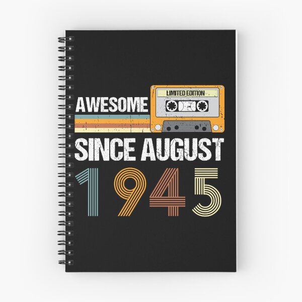 Item preview, Awesome Since August 1945 | Made In 1945 | August Birthday Quotes designed and sold by AMINE  ★★★★★.