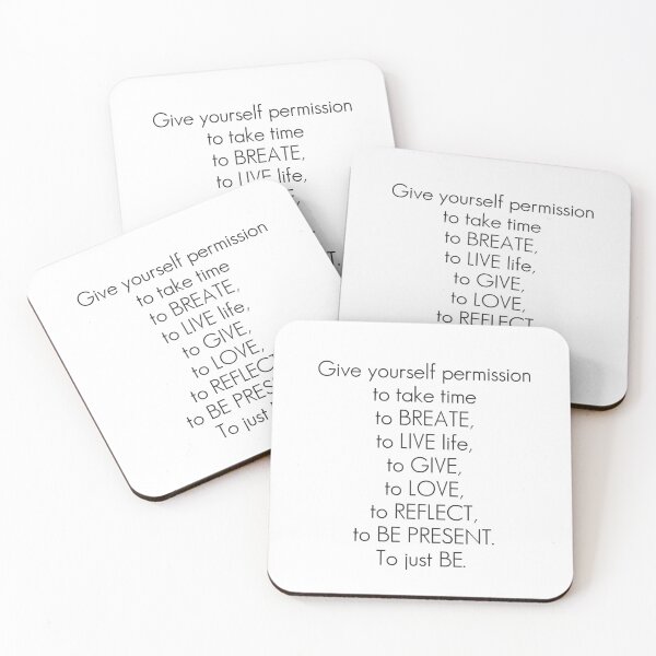 Item preview, Give your self permission to take time to breath designed and sold by della95.