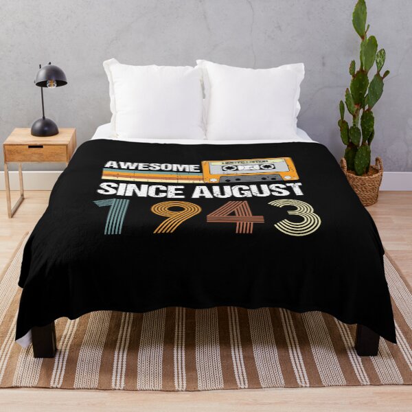 Item preview, Awesome Since August 1943 | Made In 1943 | August Birthday Quotes designed and sold by AMINE  ★★★★★.