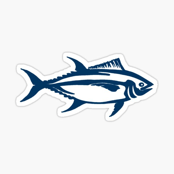 Item preview, Swimming Tuna - Navy designed and sold by Salt & Keep.