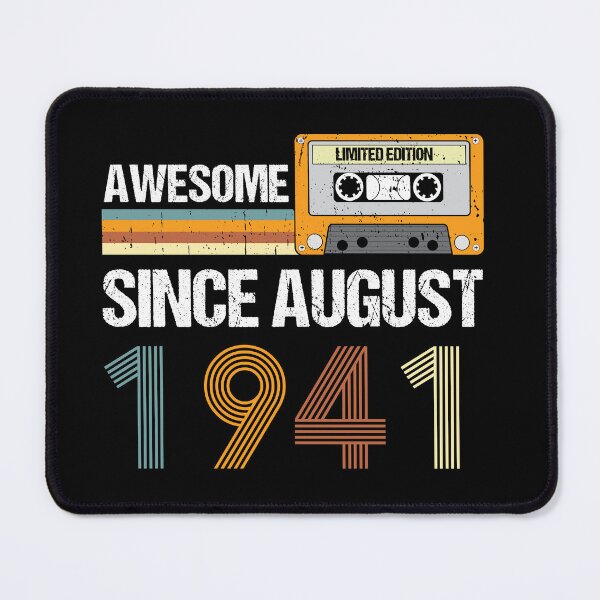 Item preview, Awesome Since August 1941 | Made In 1941 | August Birthday Quotes designed and sold by AMINE ★★★★★.