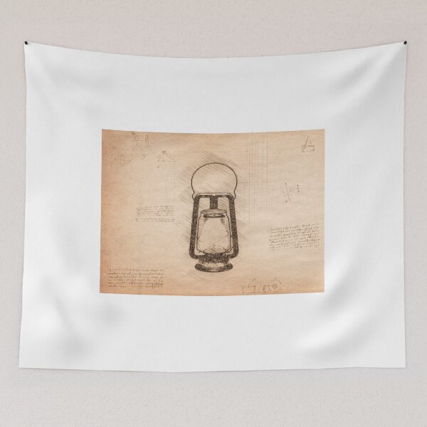 Item preview, Da Vinci Sketch Art Lantern - Vintage designed and sold by Rayyanz.