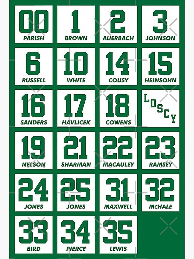 Retired Number Stickers for Sale