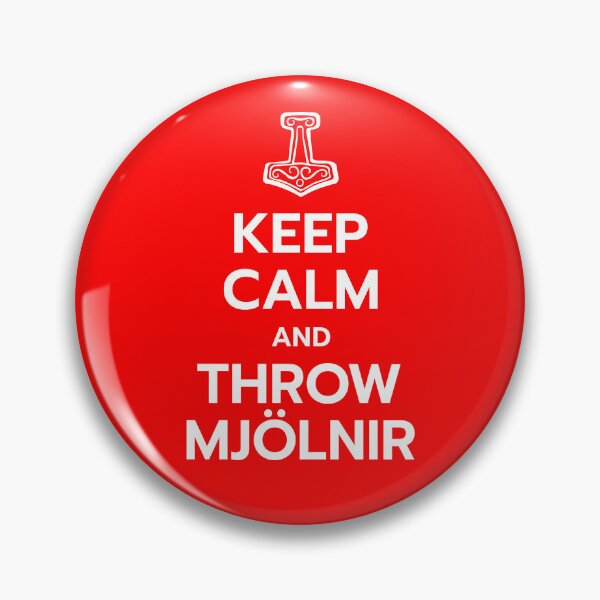 Item preview, Keep Calm and Throw Mjolnir designed and sold by AAA-Ace.