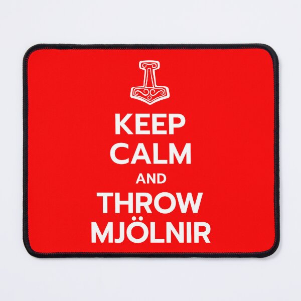 Item preview, Keep Calm and Throw Mjolnir designed and sold by AAA-Ace.