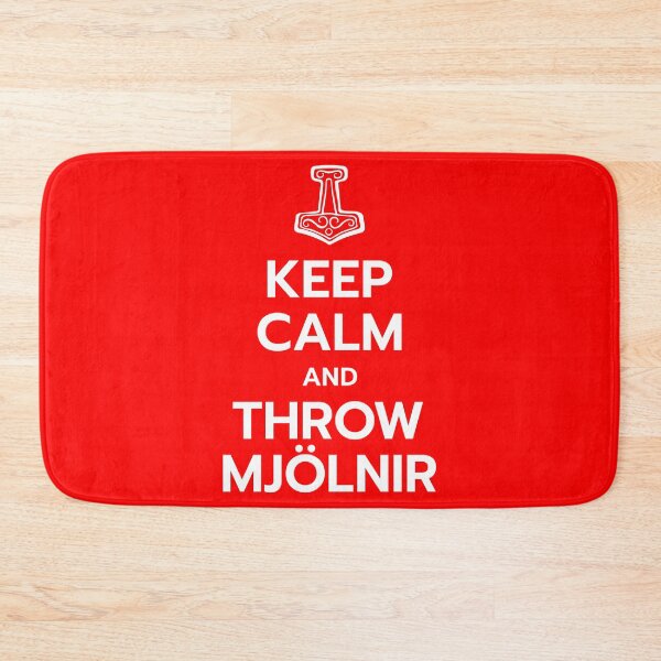 Item preview, Keep Calm and Throw Mjolnir designed and sold by AAA-Ace.