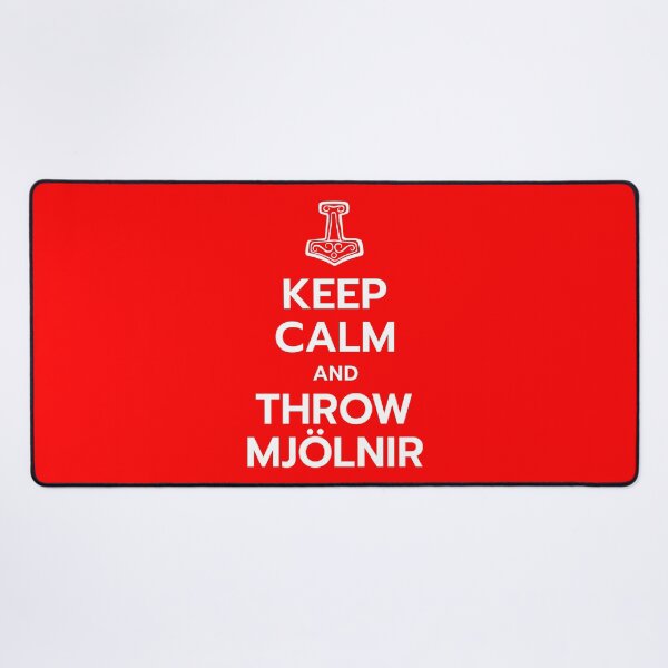 Item preview, Keep Calm and Throw Mjolnir designed and sold by AAA-Ace.