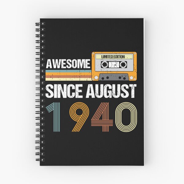 Item preview, Awesome Since August 1940 | Made In 1940 | August Birthday Quotes designed and sold by AMINE  ★★★★★.