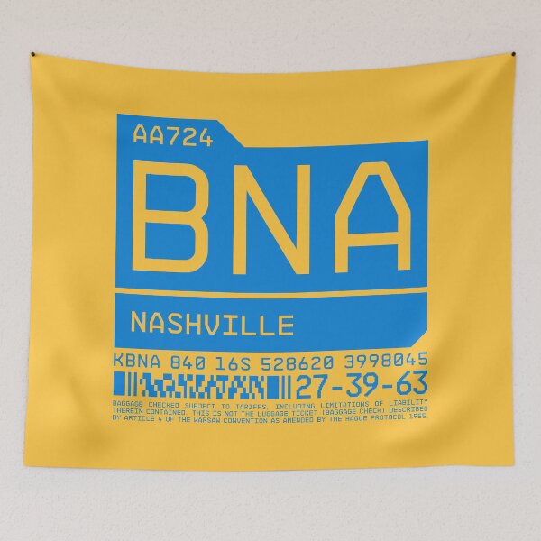 Item preview, Luggage Tag C - BNA Nashville USA designed and sold by VoodooCircus.