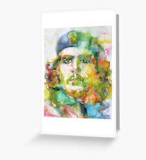 CHE GUEVARA - watercolor portrait.2 Greeting Card
