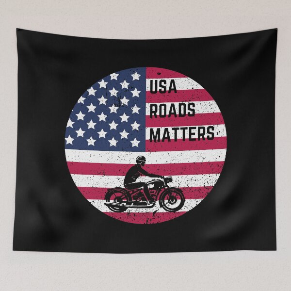 Item preview, USA Roads Matters - Best Flag Day Motorcycle Designe designed and sold by 4artmanage.