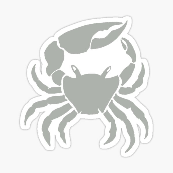 Item preview, Fiddler Crab - Light Gray designed and sold by Salt & Keep.