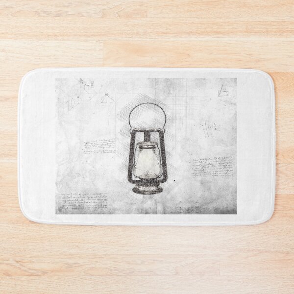 Item preview, Da Vinci Sketch Art Lantern - Grunge designed and sold by Rayyanz.