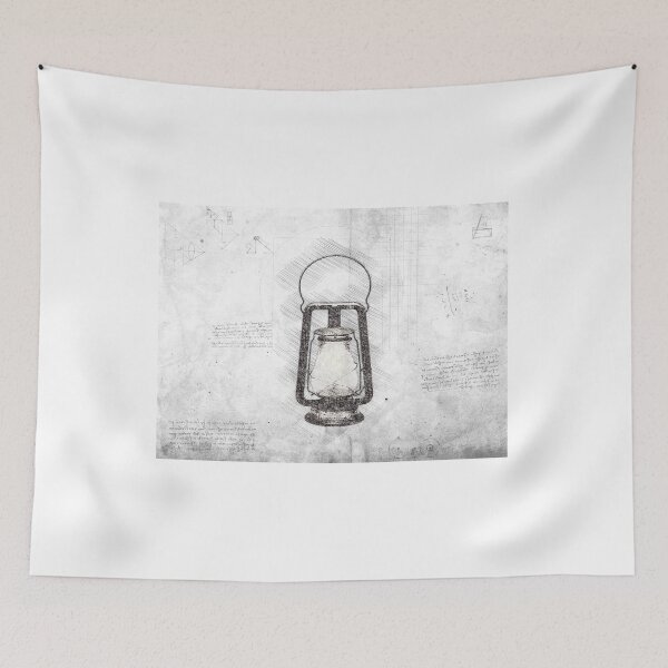 Item preview, Da Vinci Sketch Art Lantern - Grunge designed and sold by Rayyanz.