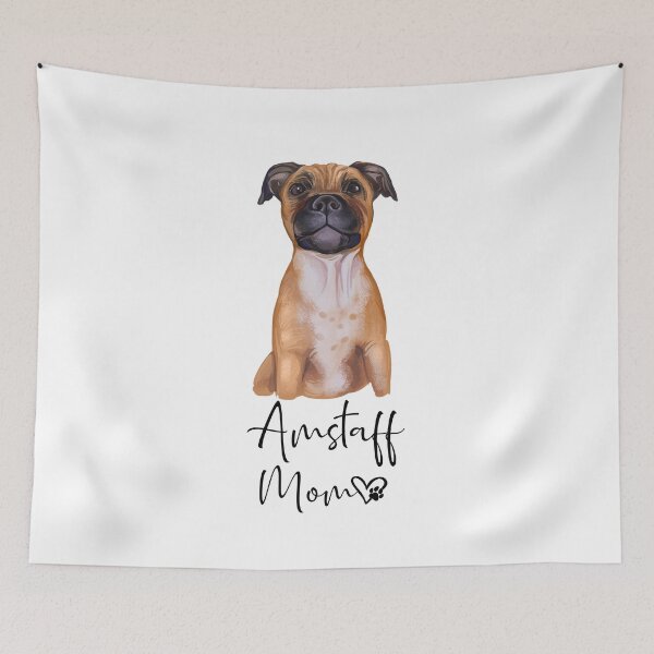 Item preview, AMSTAFF Mom Dog Mother Mother's Day Gift American Staffordshire Terrier designed and sold by theshirtinator.