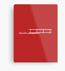 Less Is More Farnsworth House Architecture T-shirt Metal Print