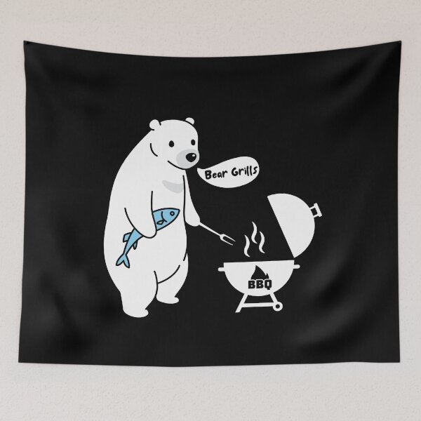Item preview, Bear Grills BBQ Funny Party designed and sold by JoshBulky.