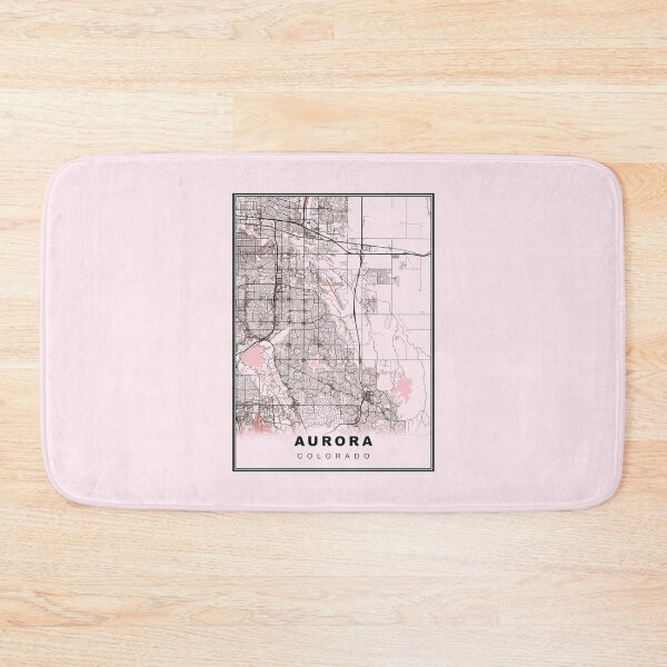 Item preview, Pastel Pink Minimalist Aurora Map designed and sold by Tamas Das.