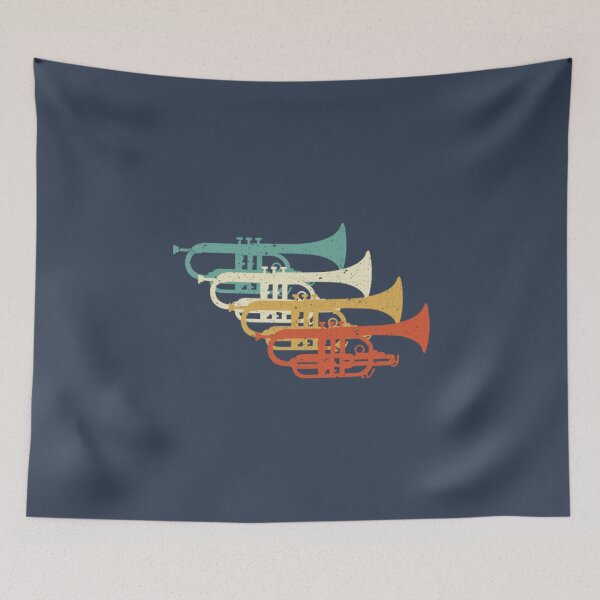 Item preview, Retro Vintage Marching Band Cornet designed and sold by RamDiest.