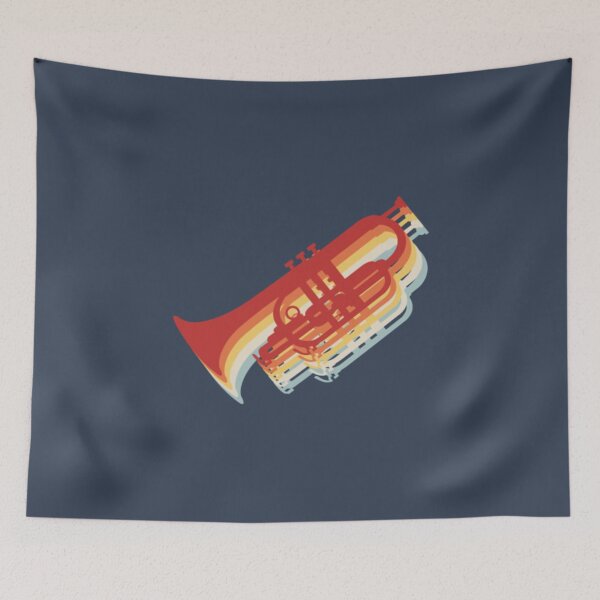 Item preview, Retro Vintage Marching Band Cornet designed and sold by RamDiest.