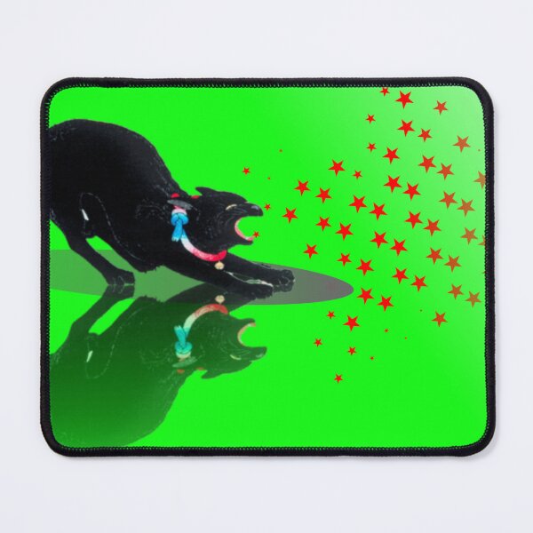 Item preview, Black Hissing Cat - Green designed and sold by EdwinShiney.