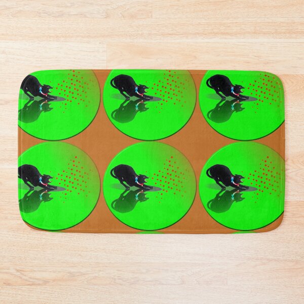 Item preview, Black Hissing Cat - Green designed and sold by EdwinShiney.