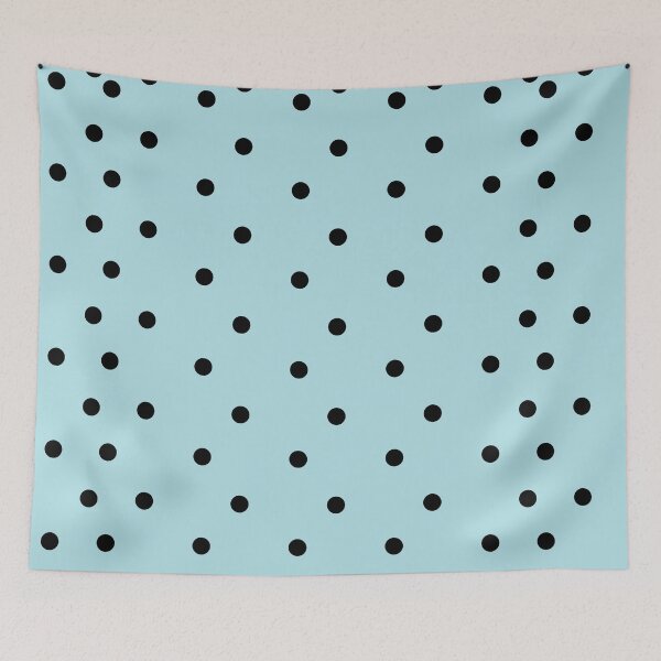 Item preview, Simple Powder blue and Black Dots designed and sold by AlinaSCorner.