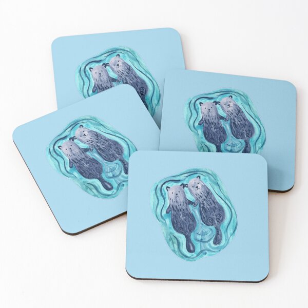 Item preview, Significant Otters swiming designed and sold by fatydesignspace.