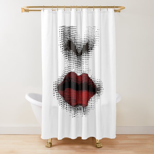 African American Woman Shower Curtain Afro Girl Black Art Funk Hip Hop Soul Jazz 
