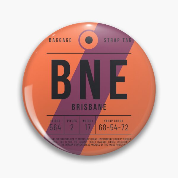 Item preview, Luggage Tag E - BNE Brisbane Australia designed and sold by VoodooCircus.