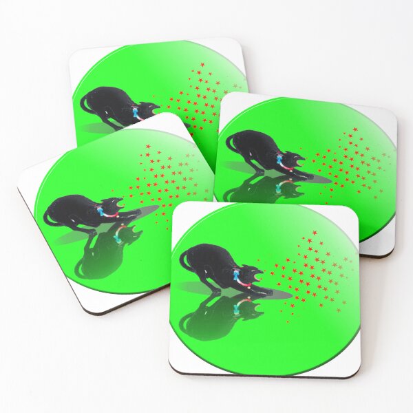 Item preview, Black Hissing Cat - Green designed and sold by EdwinShiney.