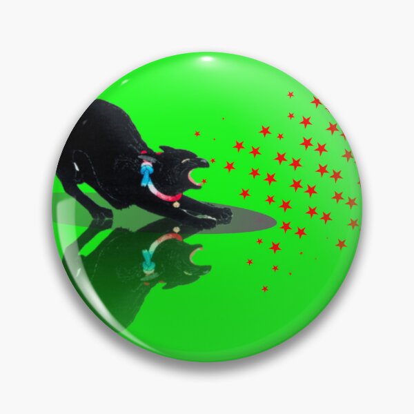 Item preview, Black Hissing Cat - Green designed and sold by EdwinShiney.