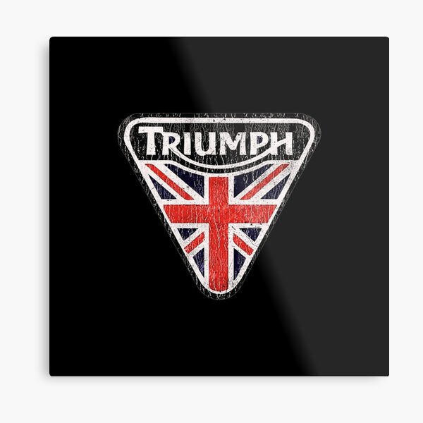 Triumph Motorräder Union Jack Metall Anstecker Abzeichen mit 25mm Logo 