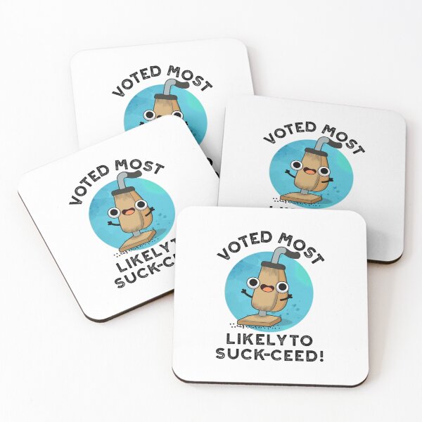 Item preview, Voted Most Likely To Suck-ceed Funny Vacuum Pun designed and sold by punnybone.