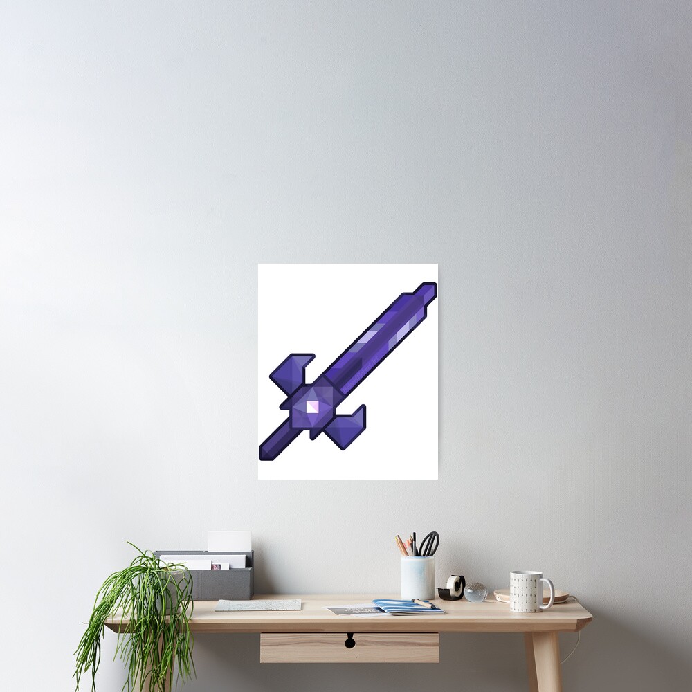 Póster «Hermosa modelo Terraria Light's Bane Sword Design Impresionante