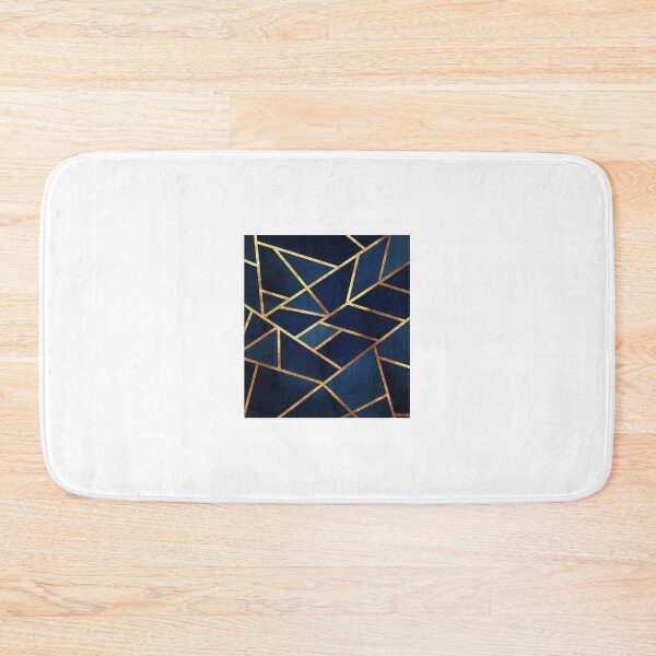 Item preview, Navy Gold Stone Geometric PillowNavy Gold Stone Geometric designed and sold by WhiteHusdon.