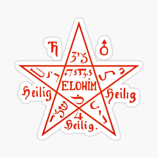 MOSES PENTACLE Sticker