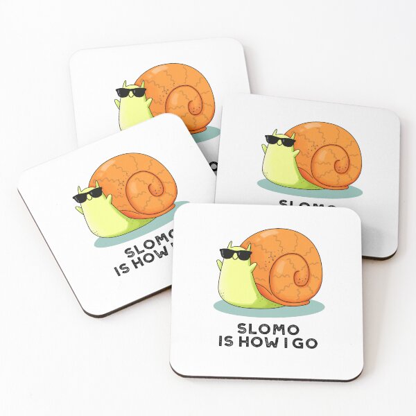 Item preview, Slomo Is How I Go Funny Snail Puns  designed and sold by punnybone.