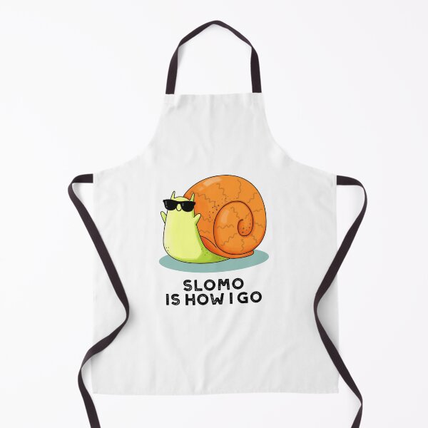 Item preview, Slomo Is How I Go Funny Snail Puns  designed and sold by punnybone.
