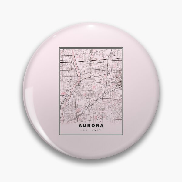 Item preview, Pastel Pink Minimalist Aurora Map designed and sold by Tamas Das.