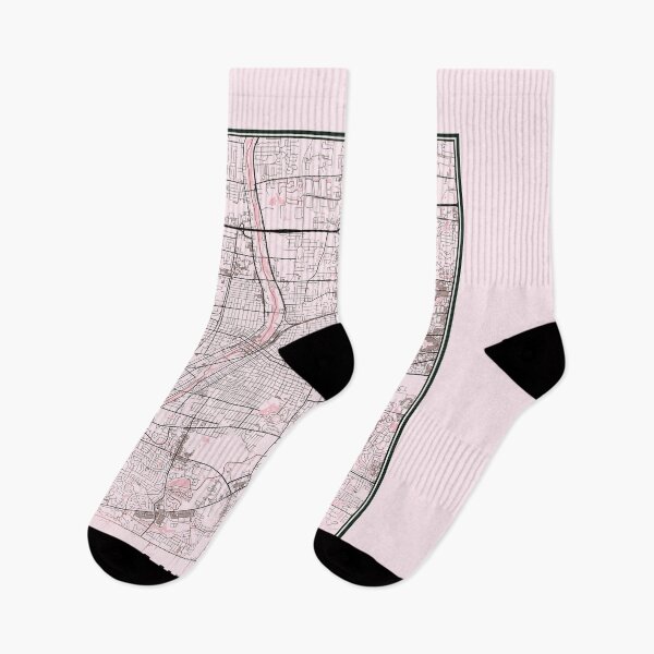 Item preview, Pastel Pink Minimalist Aurora Map designed and sold by Tamas Das.