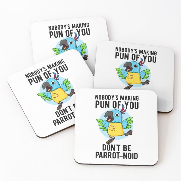 Item preview, Don't Be Parrot-noid Funny Parrot Puns  designed and sold by punnybone.